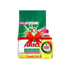 اريال مسحوق فوق اتوماتك داونى 4.5 كجم +فيرى ليمون 420 جم هدية